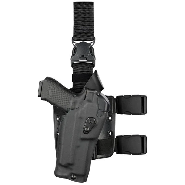 Model 6385RDS ALS OMV Tactical Holster w/ Quick Release Leg Strap for Glock 17 MOS w/ Light/Laser