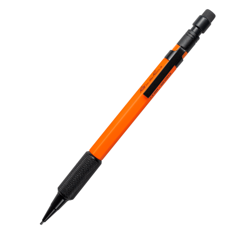 Mechanical Pencil - Orange Pen with 1.3mm Black Lead