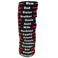 Grandpa - Thin Red Line Bracelet, 8 Inch