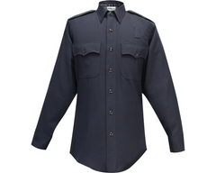 LA SELECT 100% WOOL MEN'S LONG SLEEVE SHIRT LAPD NAVY