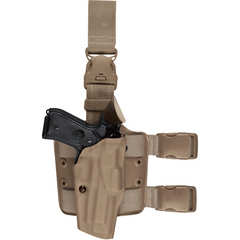 Model 6385 ALS OMV Tactical Holster w/ Quick Release Leg Strap for Glock 20 Gens 1-4 w/ Light