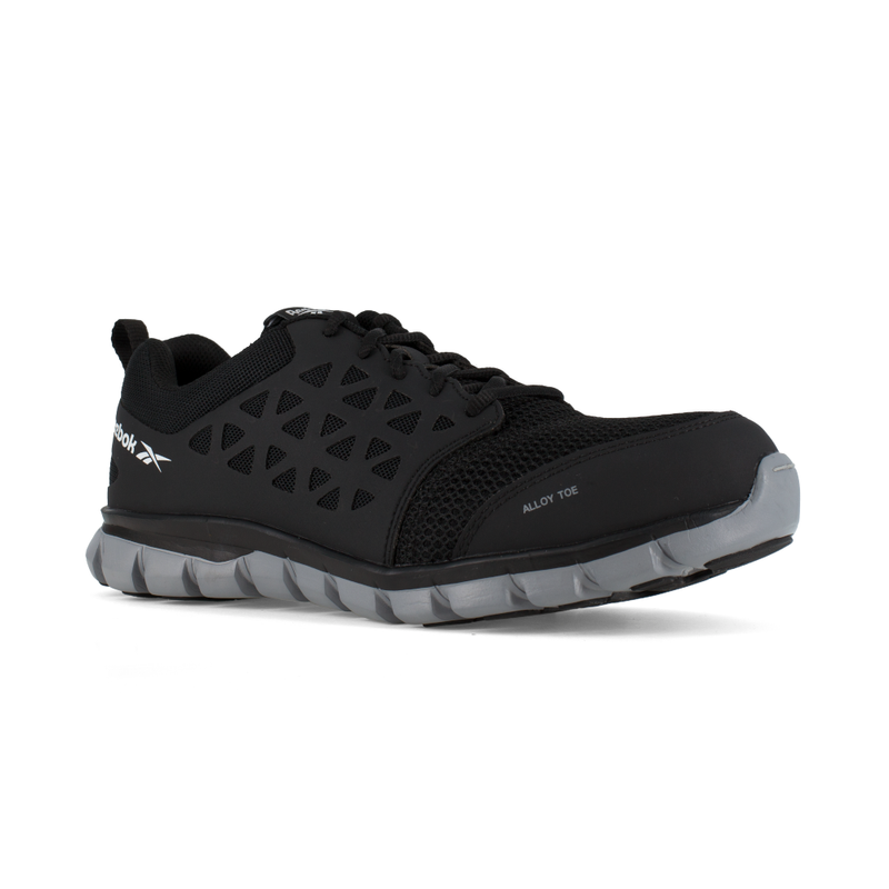 Sublite Cushion Work Women's Athletic Shoe w/ Alloy Toe - Black