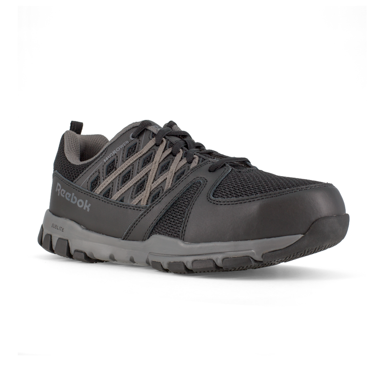 Sublite Work Athletic Shoe w/ Steel Toe - Black/Gray