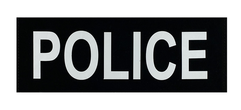 BlueRidge Shield 8''x11'' Large Removable ID Placard - POLICE