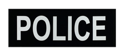BlueRidge Shield 8''x11'' Large Removable ID Placard - POLICE