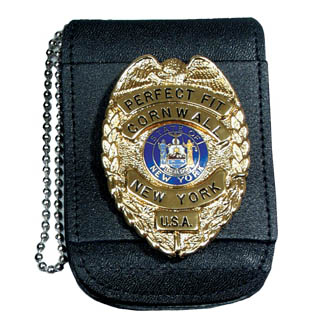 Universal Badge & ID Neck Holder w/ Magnetic Closure & Chain - 2.50''x3.25''