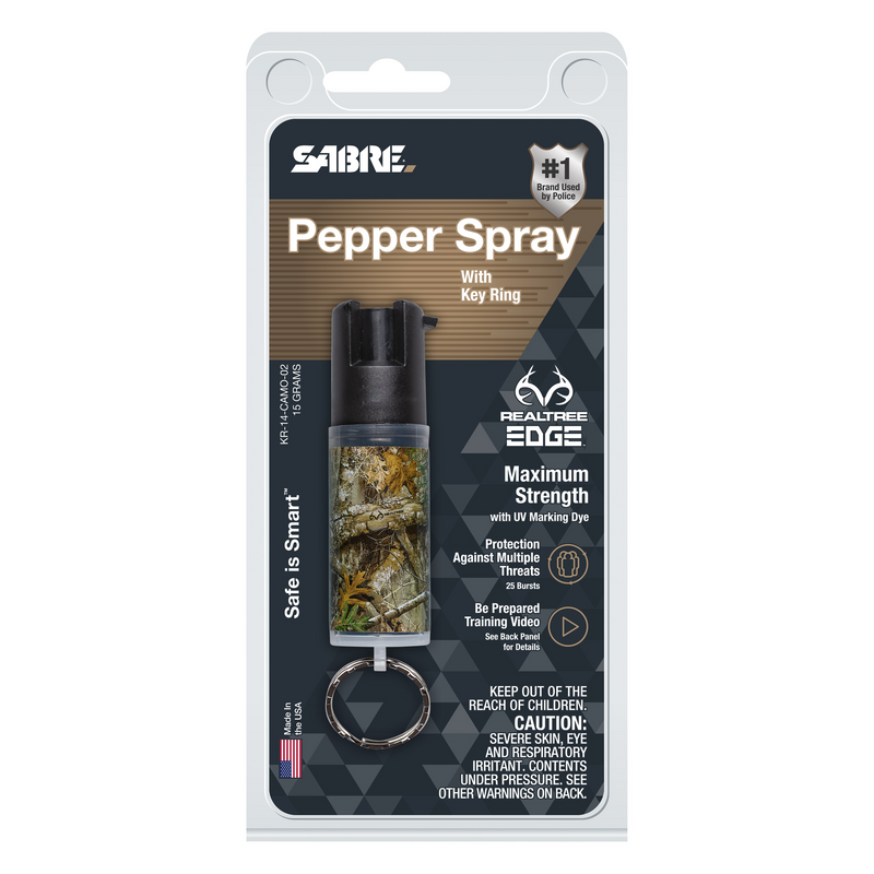 Realtree Edge Camouflage Pepper Spray w/ Key Ring