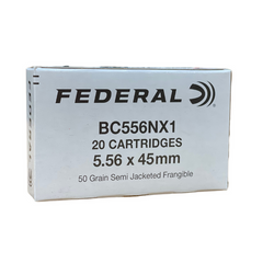5.56MM 50GR SEMI-JACKETED FRANGIBLE