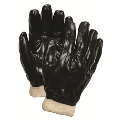 Black Econ PVC Knit Wrist