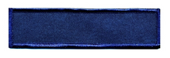 Name Blank w/ Merrowed Bordered (Chicago PD) 3.33''x1'' - Dark Navy/Dark Navy