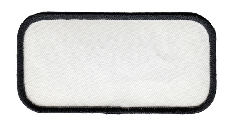 Blank Name Patch w/ Black Border - 4''x2''