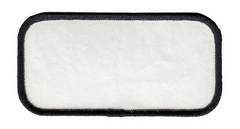Blank Name Patch w/ Black Border - 4''x2''