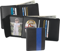 BLUE LINE Strong Hidden Badge Wallet