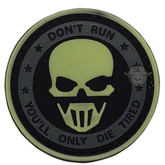 Don't Run Ghost Night Glow Morale Patch (6 PACK)