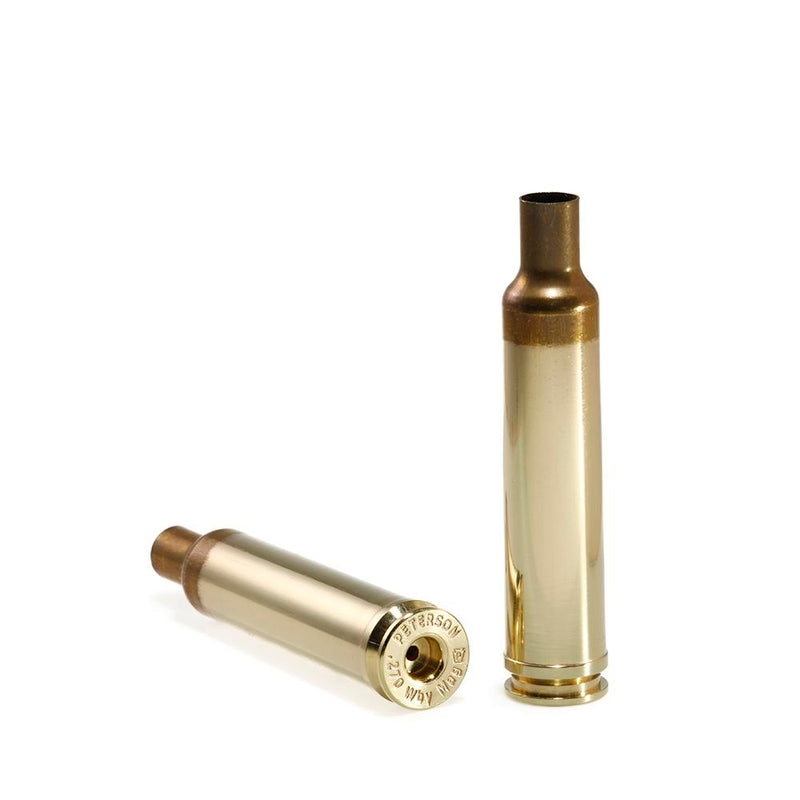 Peterson Unprimed Rifle Brass 270 Weatherby - 50/ct