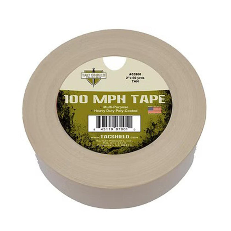 Tacshield 100 MPH Heavy Duty Tape 60 Yards Tan