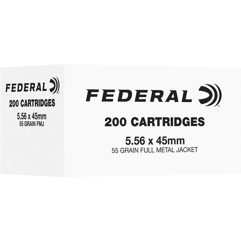 Federal American Eagle Rifle Ammunition 5.56mm 55gr FMJ 3165 fps 200/ct