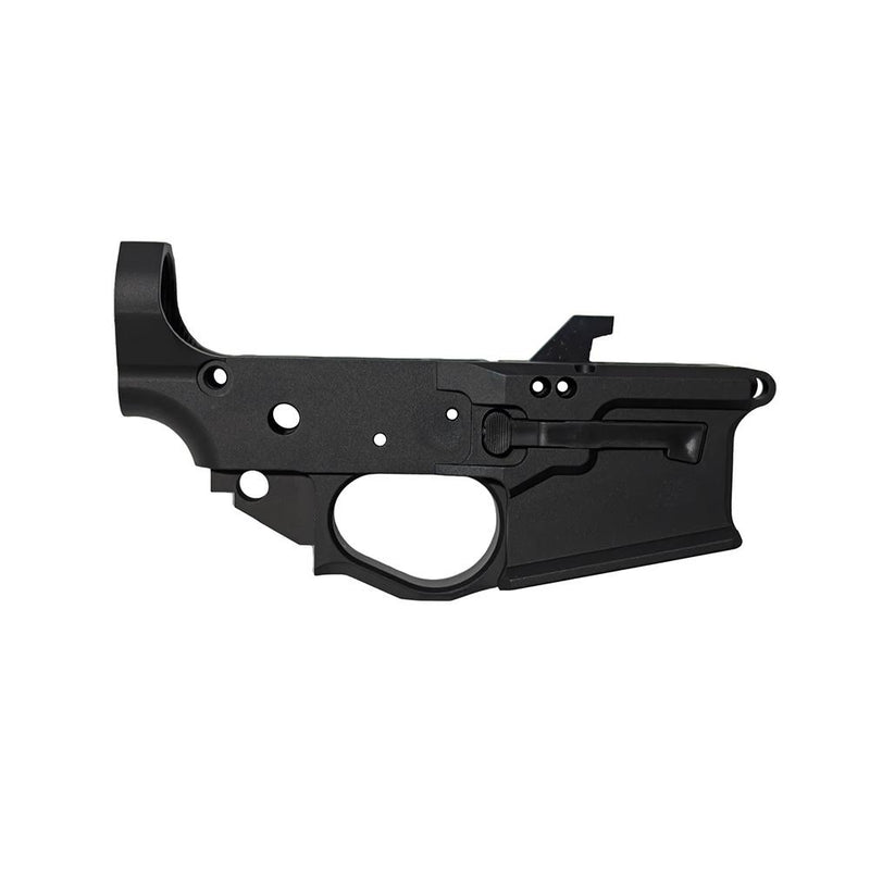 Combat Armory Billet AR-9 Lower Receiver Stripped with Mag Release and Ejector Black