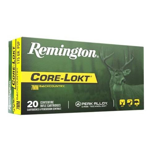 Remington Core-Lokt Rifle Ammunition 7mm Backcountry 175gr PSP 3100 fps 20/ct