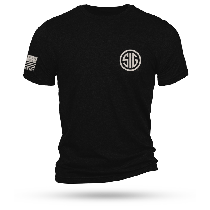 Nine Line Sig Sauer Logo Short Sleeve Shirt Black 2XL