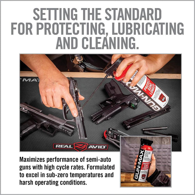 Real Avid Gun-Max Gun Oil 12 oz Aerosol