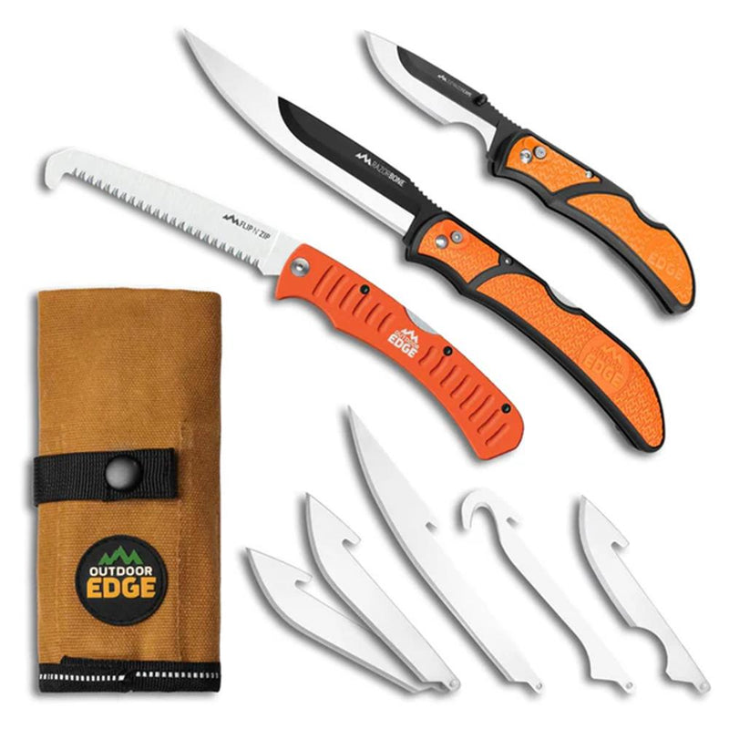 Outdoor Edge RazorGuide Pak Lightweight Replaceable Blade Hunting Knife Kit
