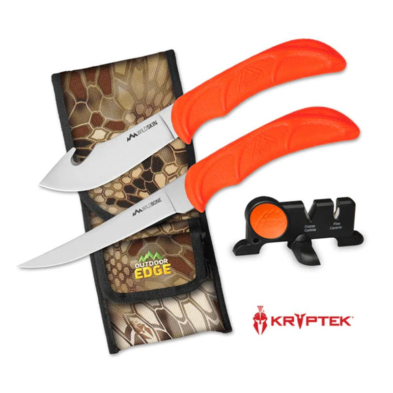 Outdoor Edge WildBone Two-Knife Combo with Sharpener 5