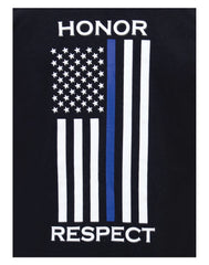 Rothco Thin Blue Line Honor and Respect Long Sleeve T-Shirt