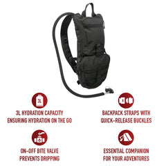 Rothco Rapid Trek Hydration Pack - Black