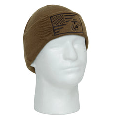 Rothco USMC Eagle, Globe and Anchor / US Flag Deluxe Fine Knit Watch Cap