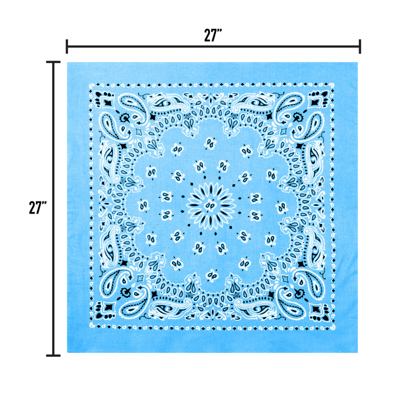 Rothco Trainmen Paisley Bandana – Extra-Large - 27” X 27