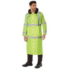 Rothco Hooded Reflective Rain Parka