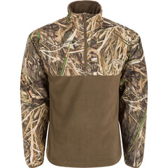 Drake 1/4 Zip Refuge Eqwader MO OG Shadowgrass Large