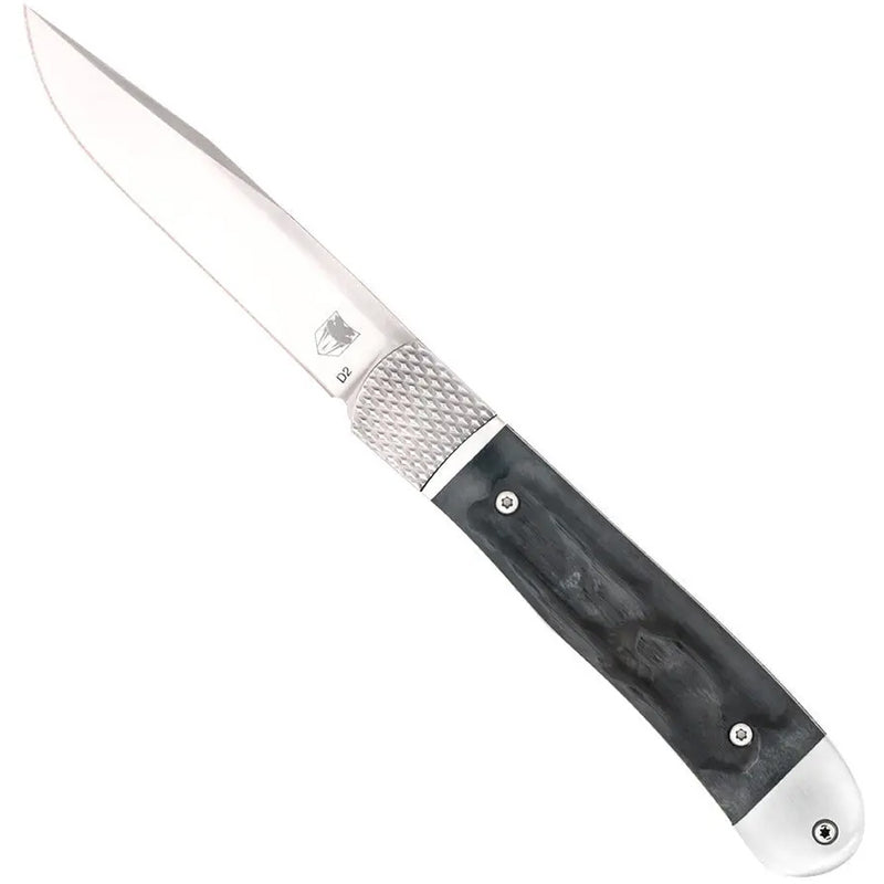 CobraTec Trapper Hidden Release Folding Knife Auto Folding Blade Black