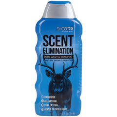 Code Blue D-Code Odor Eliminator Body Wash/Shampoo 12 oz.