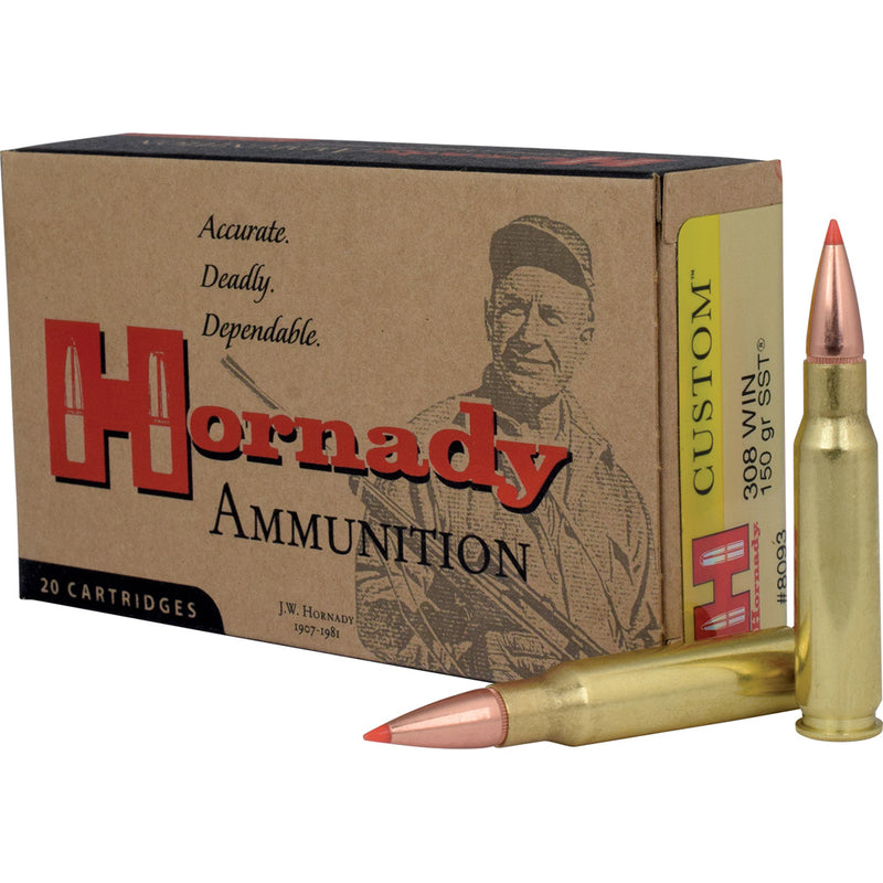 Hornady Custom Rifle Ammo 308 Win 150 gr. SST 20 rd.