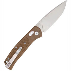 CobraTec EDC Scout Grivory Bar Lock Knife Folding Blade Mocha