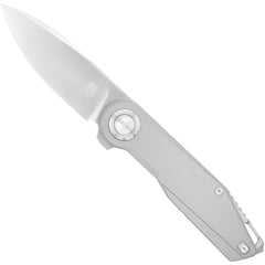 CobraTec Prodigy Titanium M390 DNS BLock Knife Folding Blade Silver