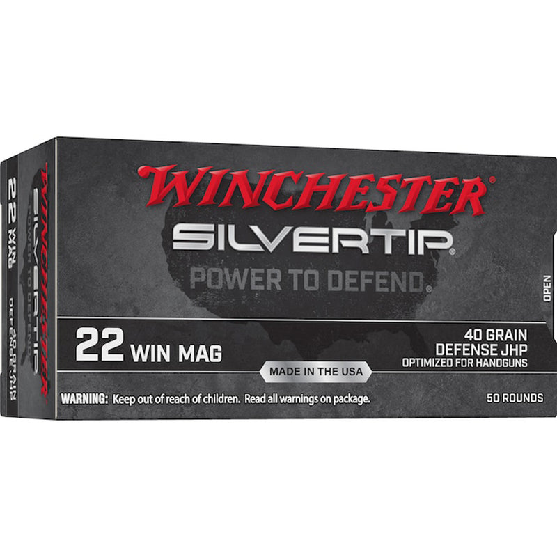 Winchester Silvertip Rimfire Ammo 22 Win. Mag. 40 gr. JHP 50 rd.