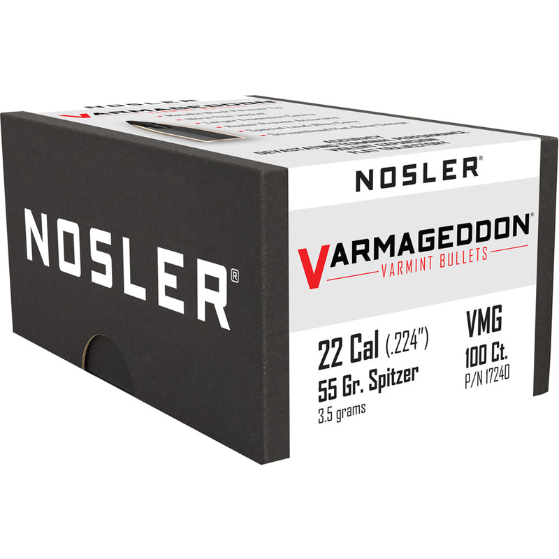 Nosler Varmageddon Bullets .22 Cal. 55 gr. FB Tipped 100 pk.