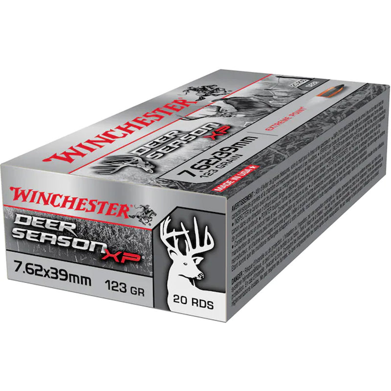 Winchester Deer Season Rifle Ammo 7.62x39mm 123 gr. Deer Season XP 20 rd.