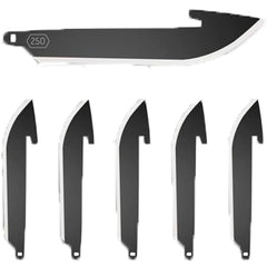 Outdoor Edge Drop Point Replacement Blades Black 2.2 in. 6 pk.