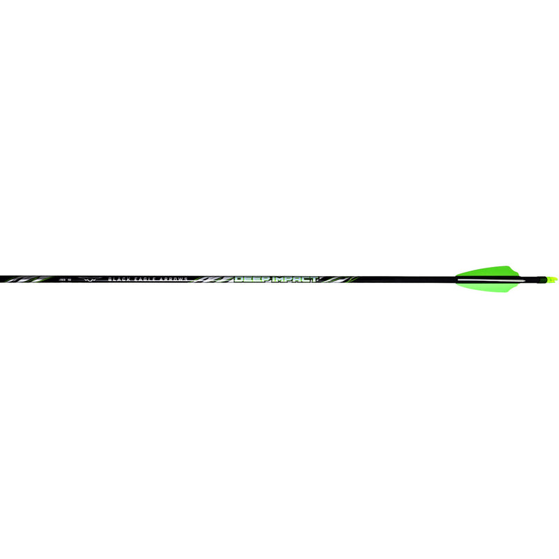 Black Eagle Deep Impact Arrows .001 350 2.5 in. Shield Cut 6 pk.