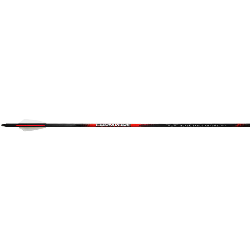 Black Eagle Carnivore Arrows .001 300 2.5 in. Shield Cut 6pk.