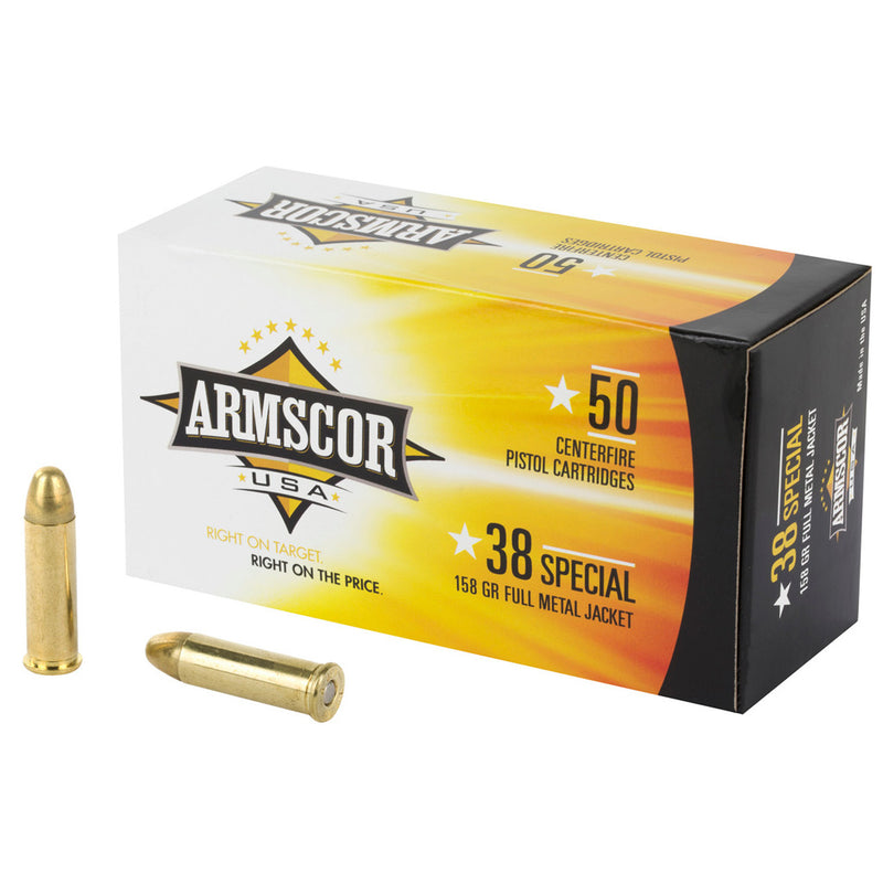 Armscor Cowboy Pistol Ammo 38 spl. 158 gr. RNFP 50 rd.