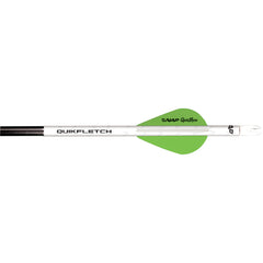 NAP Quikfletch w/Quikspin Vanes White/Green 6 pk.