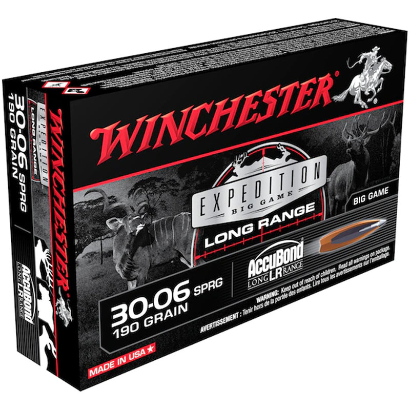 Winchester Expedition Big Game Long Range Ammo 30-06 Sprg. 190 gr. Accubond LR 20 rd.