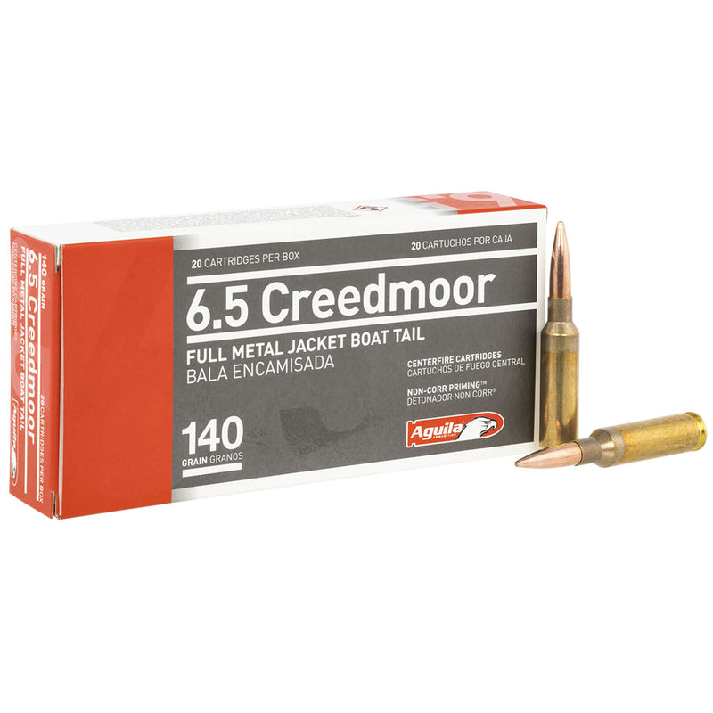 Aguila Rifle Ammo 6.5 Creedmoor 140 gr. FMJBT 20 rd.