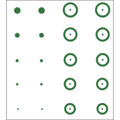 Gunstar Pro Series Chubbie Reticle Set Green