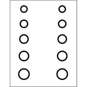 Gunstar Mini Circles Target Reticle Set Black — Archery Scope Reticle for Indoor and Outdoor Targets